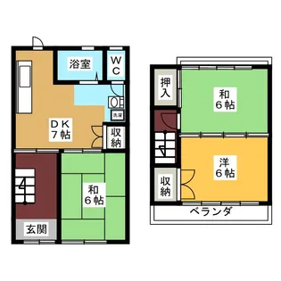 愛知県名古屋市守山区鳥羽見3【一戸建】の間取り