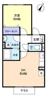 ソレーユ西志津【1階】の間取り