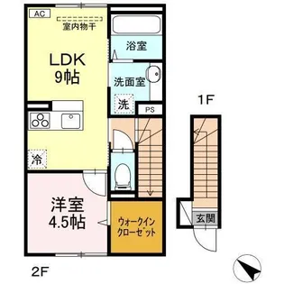 レスア柏崎III【2階】の間取り