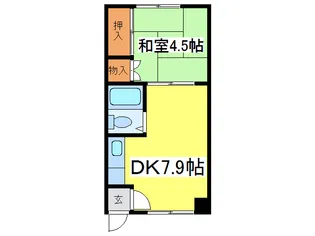 竹栄ハイツ【2階】の間取り