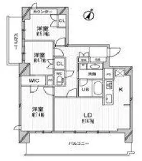 埼玉県さいたま市大宮区吉敷町1【マンション】の間取り