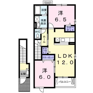 アクティブ・ウィングI【2階】の間取り