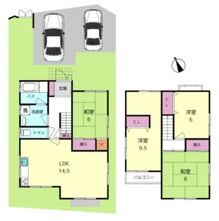 奈良県奈良市藤原町【一戸建】の間取り