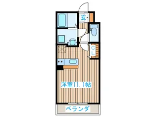 アルベルーチェ八幡【3階】の間取り