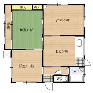 大分県由布市挾間町下市【一戸建】の間取り