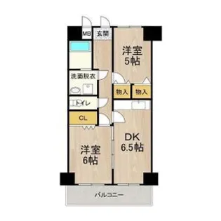 2DKの間取り画像