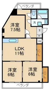ティーアールマンション【3階】の間取り