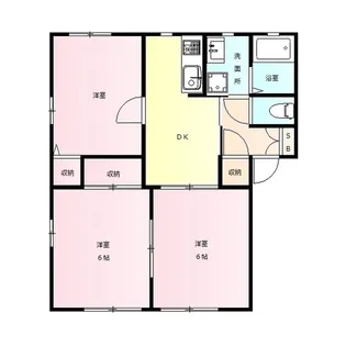 サニーコート A【1階】の間取り