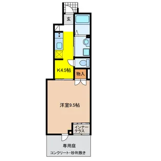 岐阜県岐阜市水海道2【アパート】の間取り