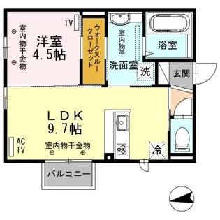 REFLET【2階】の間取り