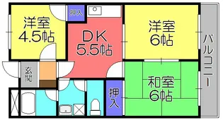 Twin Avenue A棟【4階】の間取り