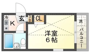 ラテール国立【2階】の間取り