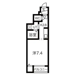 クレアB【1階】の間取り