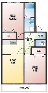 フォーシーズンズ秋【2階】の間取り