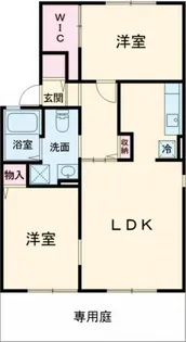 サンパティック田寺【1階】の間取り