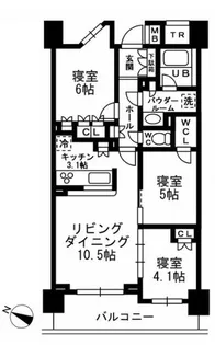 東京都世田谷区深沢7【マンション】の間取り