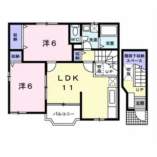クルーセメゾン【2階】の間取り