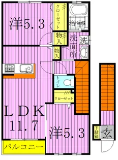 粋明館【2階】の間取り