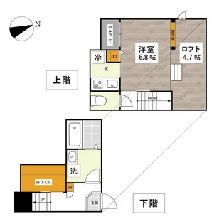 ADC島崎La.Class【1階】の間取り
