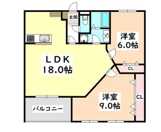 Sun石ナ曽根N【4階】の間取り