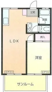 サンレイクヒル【1階】の間取り