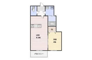 福岡県宗像市名残【アパート】の間取り