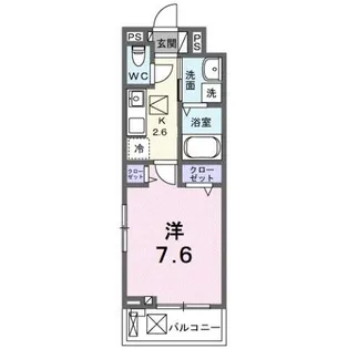 フォレスト佐貫【1階】の間取り