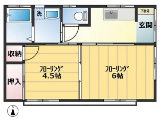 東京都小平市花小金井南町3【一戸建】の間取り