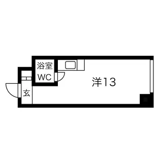 1Rの間取り画像