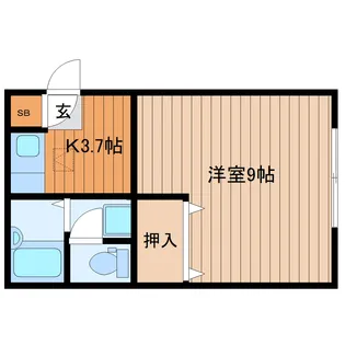 コーポエトワール【1階】の間取り