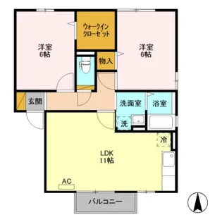 ファミィール C【2階】の間取り
