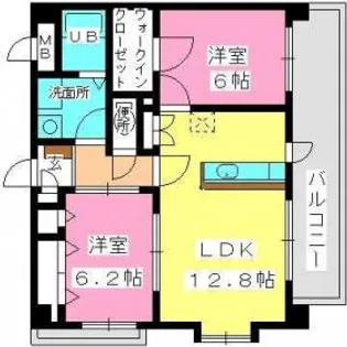 福岡県福岡市西区周船寺2【マンション】の間取り