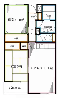 中野坂上ウィング【4階】の間取り