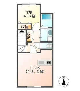 ア・シンプル【2階】の間取り