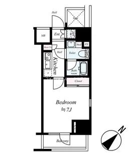 パークウェル蔵前【11階】の間取り