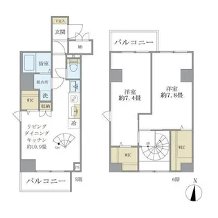 東京都江東区森下3【マンション】の間取り