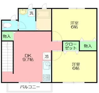 アールコート樅【1階】の間取り
