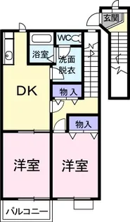 茨城県稲敷郡阿見町中央6【アパート】の間取り