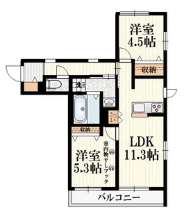 CASA CRECIA【2階】の間取り