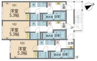 カインドネス相模原氷川町【1階】の間取り