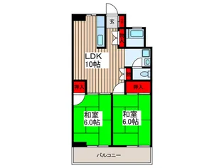 メゾンエビハラ【2階】の間取り