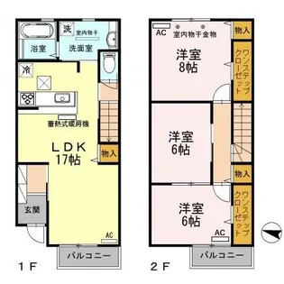 石川県金沢市野田2【一戸建】の間取り