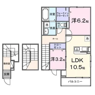 グレイス ケイ【3階】の間取り
