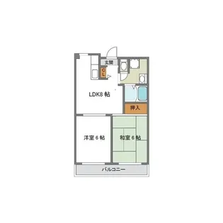 セントエルモ高石【4階】の間取り