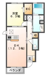 リアン ドュ ファミーユ【1階】の間取り