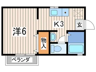 セゾンB【2階】の間取り