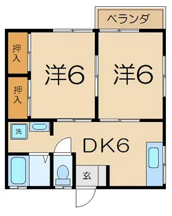 イサムハイツ【1階】の間取り