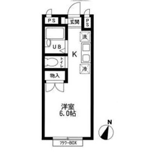 ピースカーサF【2階】の間取り