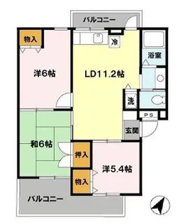 ロイヤルライフ21【2階】の間取り
