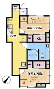 イイジマハウス【1階】の間取り